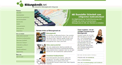 Desktop Screenshot of bildungskredit.net
