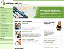 Tablet Screenshot of bildungskredit.net